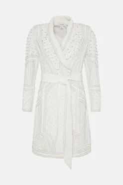 Coast Premium Embellished Tux Dress​ -Coast Sales Store bcc03948 ivory xl 3