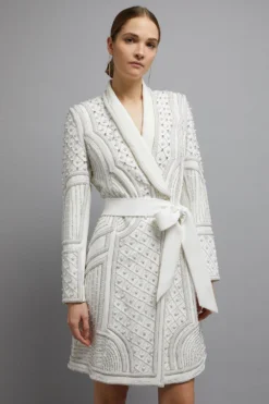 Coast Premium Embellished Tux Dress​ -Coast Sales Store bcc03948 ivory xl 4