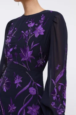 Coast Petite Dahlia Floral Embroidered Dress -Coast Sales Store bcc03949 ink xl 5