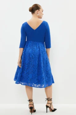 Coast Plus 2 In 1 Embroidered Skirt Midi Dress -Coast Sales Store bcc03992 cobalt xl 2