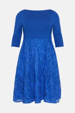 Coast Plus 2 In 1 Embroidered Skirt Midi Dress -Coast Sales Store bcc03992 cobalt xl 3