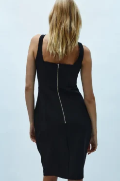 Coast Panelled Bodice Midi Pencil Dress -Coast Sales Store bcc04011 black xl 2 scaled