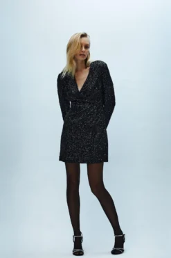 Coast Sequin Blazer Dress -Coast Sales Store bcc04044 black xl 1 scaled