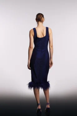 Coast Glitter Scuba Feather Hem Dress -Coast Sales Store bcc04172 bright20blue xl 2 scaled