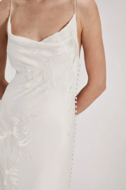 Coast RSN Inspired Satin Cowl Maxi Dress -Coast Sales Store bcc04200 ivory xl 2