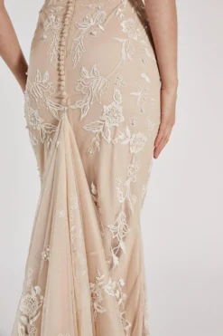 Coast RSN Inspired Plunge Neck Maxi Dress -Coast Sales Store bcc04201 ivory xl 5