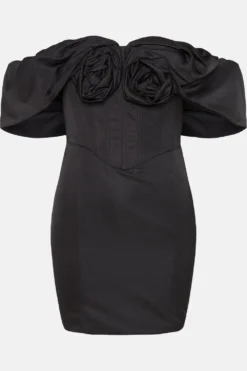 Coast Julie Kuyath Flower Bodice Mini Dress -Coast Sales Store bcc04237 black xl 3