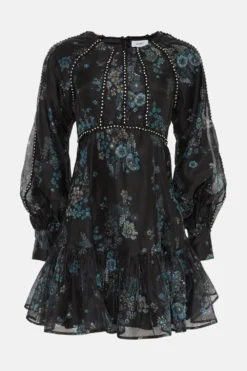 Coast Julie Kuyath Diamante Trim Organza Mini Dress -Coast Sales Store bcc04240 black xl 3