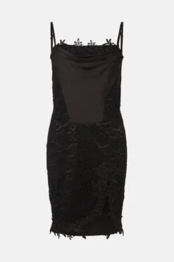 Coast Premium Corset Lace Mini Dress -Coast Sales Store bcc04255 black xl 3