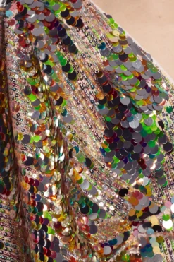 Coast Batwing Plunge Neck Sequin Mini Dress -Coast Sales Store bcc04257 gold xl 5 scaled