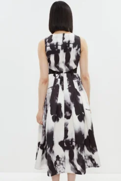 Coast Lace Inset Full Skirt Midaxi Dress -Coast Sales Store bcc04283 mono xl 2