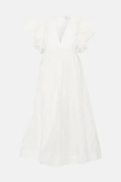 Coast Ivory Mega Ruffle Full Skirted Dress -Coast Sales Store bcc04339 off20white xl 3