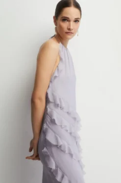 Coast Soft Ruffle Chiffon Halter Neck Bridesmaids Dress -Coast Sales Store bcc04347 lilac20haze xl 1 scaled