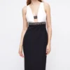 Coast Midi Pencil Dress With Embellished Waist