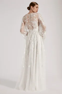 Coast RSN Inspired Mesh Full Skirt Dress -Coast Sales Store bcc04423 ivory xl 2