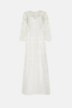 Coast RSN Inspired Mesh Full Skirt Dress -Coast Sales Store bcc04423 ivory xl 3