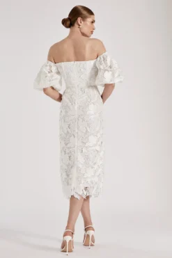 Coast RSN Inspired Lace Bardot Dress -Coast Sales Store bcc04424 ivory xl 4