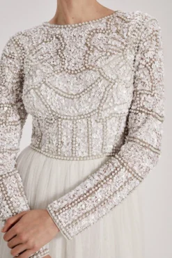 Coast RSN Inspired Long Sleeve Maxi Dress -Coast Sales Store bcc04435 ivory xl 2