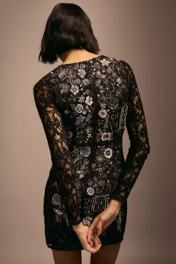 Coast Julie Kuyath Lace Mini Dress With Embellishment -Coast Sales Store bcc04441 black xl 2 scaled