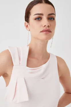 Coast Petite Bow Shoulder Sculpting Crepe Bridesmaids Maxi Dress -Coast Sales Store bcc04603 blush xl 3