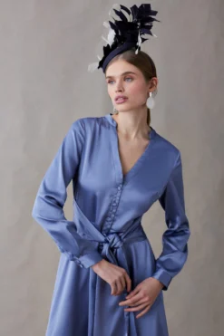 Coast Midi Satin Wrap Dress With Bow Detail 7 Coast Midi Satin Wrap Dress With Bow Detail -Coast Sales Store bcc04730 blue xl 2 scaled