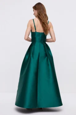Coast Strappy Split Skirt Twill Bridesmaids Maxi Dress -Coast Sales Store bcc04776 emerald xl 4