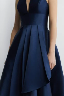 Coast Plunge Neck Waterfall Bridesmaid Maxi Dress With Pockets -Coast Sales Store bcc04779 navy xl 4 scaled