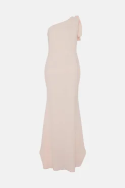Coast Bow One Shoulder Puddle Bridesmaids Maxi Dress -Coast Sales Store bcc04810 blush xl 3