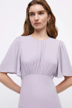Coast Angel Sleeve Open Back Georgette Bridesmaids Maxi Dress -Coast Sales Store bcc04828 lilac20haze xl 1