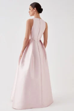 Coast Petite Halter Neck Mini Bow Maxi Dress With Pockets -Coast Sales Store bcc04877 blush xl 3