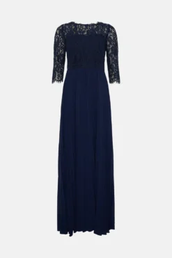 Coast Petite Removable Lace Top Bandeau Bridesmaid Dress -Coast Sales Store bcc04926 navy xl 3