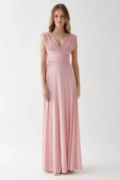 Coast Micro Pleat Bodice Jersey A-line Bridesmaids Dress