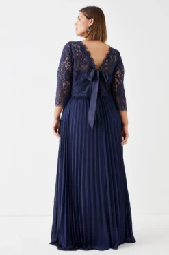 Coast Plus Size Removable Lace Top Bandeau Bridesmaid Dress -Coast Sales Store bcc04977 navy xl 2