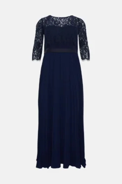 Coast Plus Size Removable Lace Top Bandeau Bridesmaid Dress -Coast Sales Store bcc04977 navy xl 3