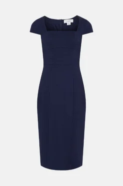 Coast Square Neck Ponte Midi Dress 7 Coast Square Neck Ponte Midi Dress -Coast Sales Store bcc05065 navy xl 3