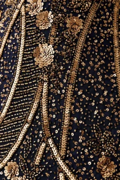 Coast Cami Maxi Dress With Hand Embellishment -Coast Sales Store bcc05097 navy xl 5