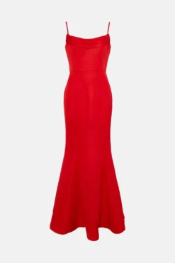 Coast Maxi Dress In Satin With Cowl -Coast Sales Store bcc05100 red xl 3