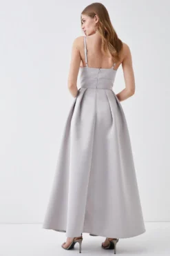 Coast Maxi Dress In Satin -Coast Sales Store bcc05101 silver xl 2