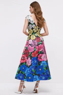 Coast Structured Twill Midi Dress With Pockets -Coast Sales Store bcc05130 multi xl 5