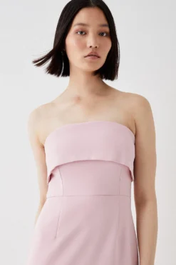 Coast Strapless Fold Detail Pencil Dress -Coast Sales Store bcc05188 pink xl 3