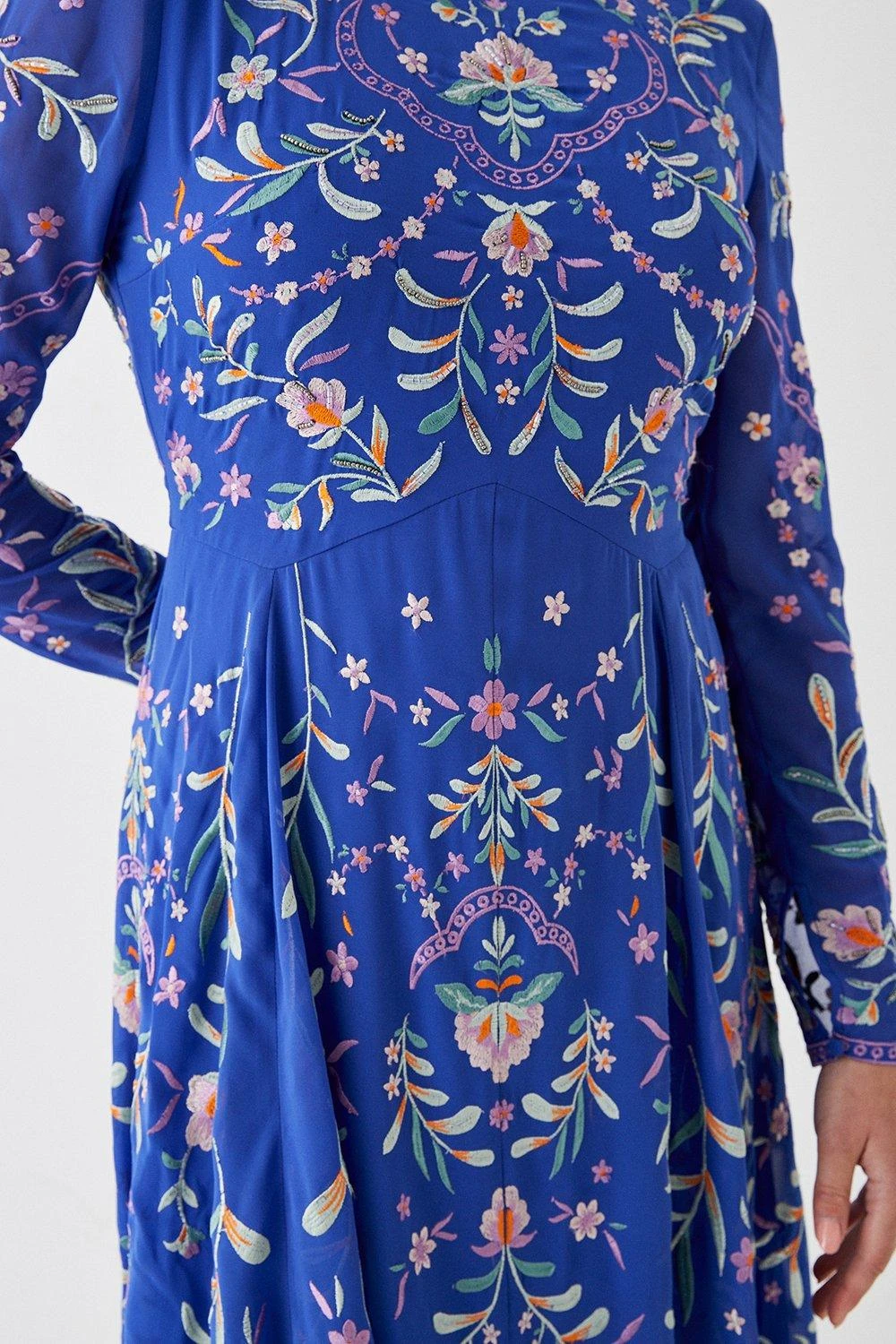 Coast Statement Embroidered Midi Dress 2 Coast Statement Embroidered Midi Dress - Image 2