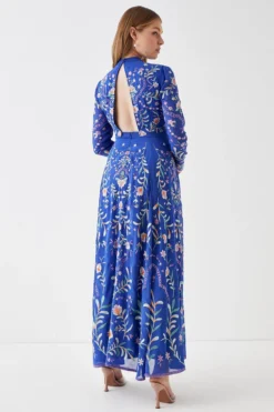 Coast Statement Embroidered Midi Dress 5 Coast Statement Embroidered Midi Dress -Coast Sales Store bcc05304 cobalt xl 2