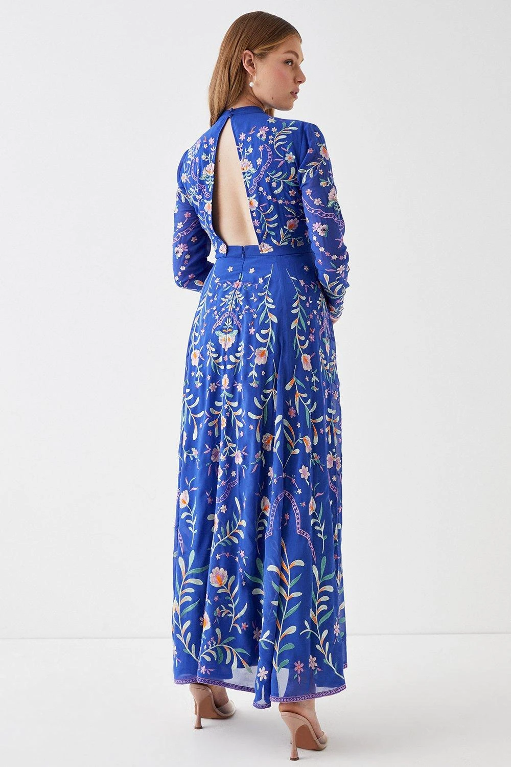 Coast Statement Embroidered Midi Dress 3 Coast Statement Embroidered Midi Dress - Image 3