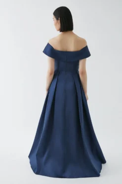 Coast Wrap Bardot Twill Bridesmaids Maxi Dress -Coast Sales Store bcc05319 navy xl 2