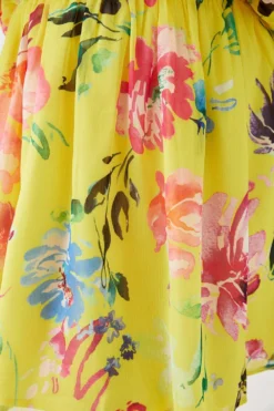 Coast Printed Volume Sleeve Blouson Mini Dress -Coast Sales Store bcc05391 multi xl 2