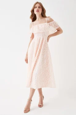 Coast Bardot Overlayer Midi Dress