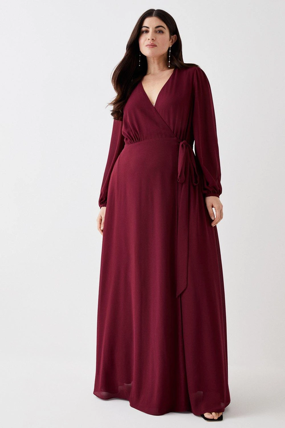 Coast Plus Size Hem Sweep Maxi Wrap Dress 1 Coast Plus Size Hem Sweep Maxi Wrap Dress