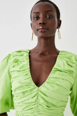 Coast Ruched Bodiced Tiered Maxi Dress -Coast Sales Store bcc05423 lime xl 2