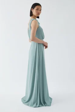 Coast Blouson Bodice Draped Back Bridesmaids Maxi Dress -Coast Sales Store bcc05432 sage xl 2