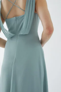 Coast Blouson Bodice Draped Back Bridesmaids Maxi Dress -Coast Sales Store bcc05432 sage xl 3